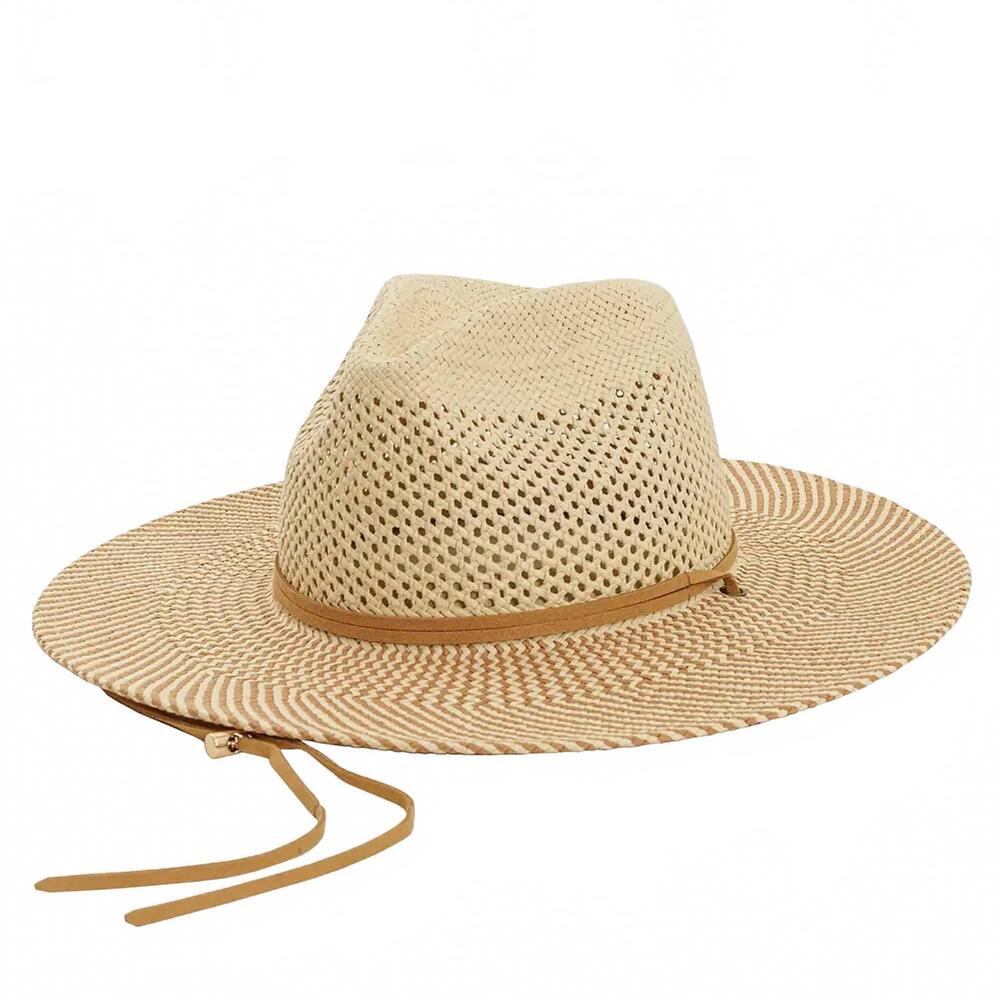 NEW AMERICAN HAT MAKERS wide brim rancher straw sun hat in natural